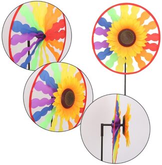 Zonnebloem Windmolen Draaimolen Wind Spinner Home Yard Garden Decor Kids Kind Speelgoed