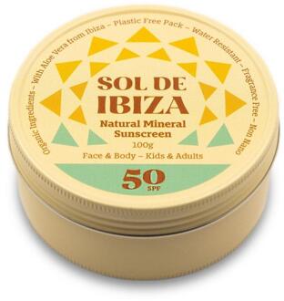 Zonnebrand SPF50 blikje vegan - 100 gram