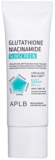 Zonnebrandcrème APLB Glutathione Niacinamide Sunscreen SPF 50+ PA++++ 40 ml