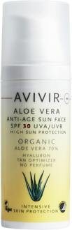 Zonnebrandcrème Avivir Aloe Vera Anti-Age Sun Face 30 50 ml