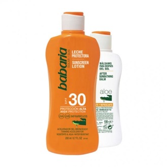 Zonnebrandcrème Babaria Sunscreen Milk Lotion SPF30 & After Sun 200 ml + 100 ml