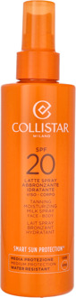 Zonnebrandcrème Collistar Tanning Moisturizing Milk Spray SPF20 200 ml