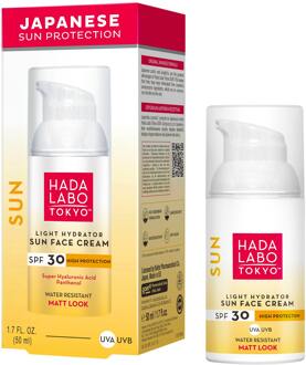 Zonnebrandcrème HADA LABO Light Hydrator Sun Face Cream SPF 30 50 ml