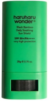 Zonnebrandcrème Haruharu Wonder Black Bamboo Daily Soothing Sun Shield SPF50 PA++++ 20 g