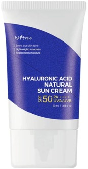 Zonnebrandcrème Isntree Hyaluronic Acid Natural Sun Cream SPF50 50 ml