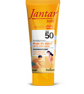 Zonnebrandcrème Jantar Amber Waterproof Cream For Children Over 3 Years SPF50 50 ml