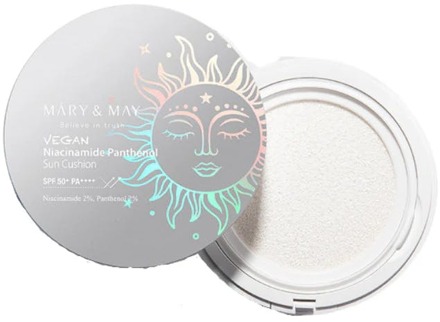 Zonnebrandcrème Mary & May Vegan Niacinamide Panthenol Sun Cushion SPF50+ PA++++ 25 g