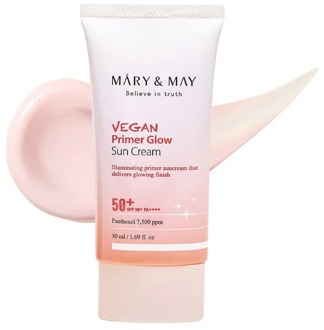 Zonnebrandcrème Mary & May Vegan Primer Glow Sun Cream SPF50+ PA++++ 50 ml
