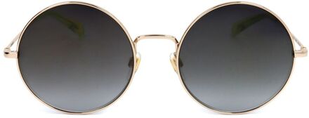 Zonnebril 1011/s Dames Cat.3 Rond Staal Goud/grijs