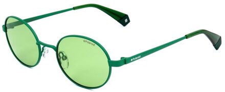 Zonnebril 6066/s Unisex Cat. 3 Rond Rvs Groen