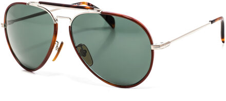 Zonnebril 7003/s Cat.3 Piloot Staal Zilver/groen