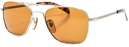 Zonnebril 7019/s Cat.3 Wayfarer Rvs Zilver/bruin