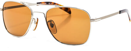 Zonnebril 7019/s Cat.3 Wayfarer Rvs Zilver/bruin