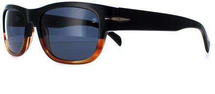 Zonnebril 7035/s Cat.3 Rechthoekig Zwart/blauw