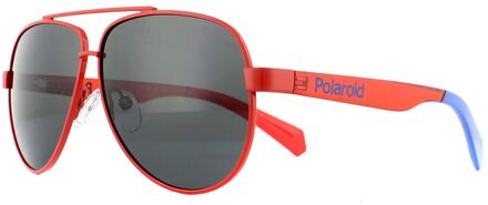 Zonnebril 8032/s C9a/m9 Unisex Rood Met Grijze Lens