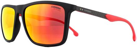 Zonnebril 8032/s Heren Zwart Met Rode Lens