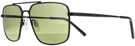 zonnebril Aitkin SS554002 Mat Black Saturn Polarisated 555 Nm Zwart - One Size