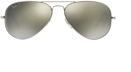 Zonnebril Aviator Classic gepolariseerd RB3025 Zilver - 1 maat