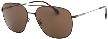 Zonnebril Boss 1218/f/sk Heren Piloot Metaal Bruin
