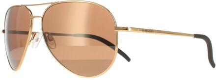zonnebril Carrara 8546 Glansende goudgouden stuurprogramma's Mineraal gepolariseerd
