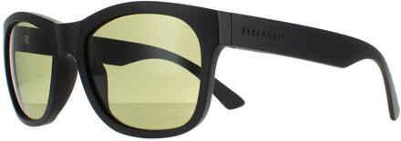 zonnebril Chandler SS557005 Mat Black Saturn Green 555 Nm - maat Zwart