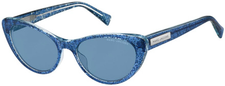 Zonnebril Dames Cateye Glitter Blauw