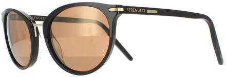 zonnebril Elyna 8846 Glanzende zwarte mineraal gepolariseerde stuurprogramma's goud - One Size