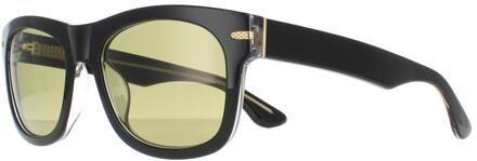 zonnebril foyt SS549005 Glanzende zwarte transparante laag groen 555 nm - One Size