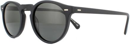 Zonnebril Gregory Peck OV5217S 1031P2 Semi Mat Zwart Crystal Midnight Express Gepolariseerd - One Size