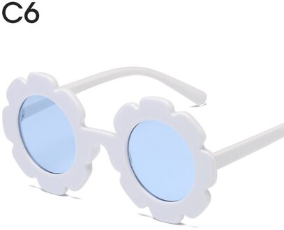 Zonnebril Kids Aangekomen Kinderen Zonnebril UV400 Zon Bloem Schattige Kinderen Zonnebril Meisjes Jongens Oculos De Sol C6