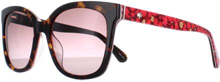 Zonnebril Kiya Dames Zwart/bruin/rood
