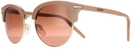 zonnebril Lela 8940 Glansende roségouden gepolariseerde stuurprogramma's gradiënt Brown