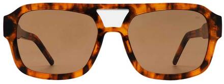 Zonnebril met oversized montuur Kaya  bruin - One Size,