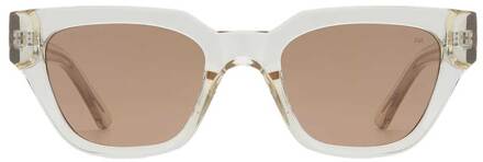 Zonnebril met recht montuur Kaws  naturel - One Size,