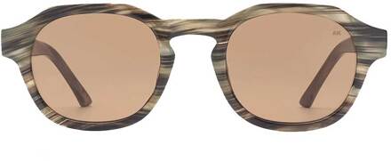 Zonnebril met vierkant montuur Zan  grijs - One Size,