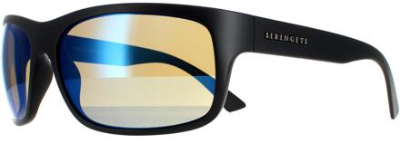 zonnebril Pistoia 8298 Mat Black Mineral Polarisated 555 Nm Blue Zwart - One Size