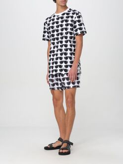 Zonnebril Print T-shirt en Shorts Set Wit