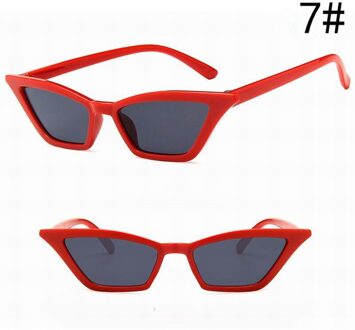 Zonnebril Rijden Universele Mode Vintage Uv Bescherming Frame Cat Eye Rechthoek Eyewear Bril Draagbare Accessoires 7