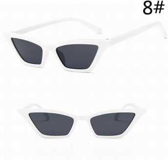 Zonnebril Rijden Universele Mode Vintage Uv Bescherming Frame Cat Eye Rechthoek Eyewear Bril Draagbare Accessoires 8