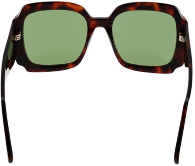 Zonnebril Schildpad Groen Donker Bruin - One Size