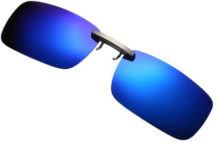 Zonnebril Vrouwen Mens Afneembare Nachtzicht Lens Rijden Metalen Gepolariseerde Clip Op Glazen Klassieke Zonnebril Blauw