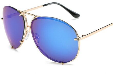 Zonnebril Vrouwen Oversized Luxe Zonnebril Vrouwelijke Koele Spiegel UV400 Lady Eyewear Shades Voor Vrouwen 04