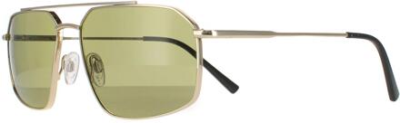 zonnebril Wayne SS546005 Shiny Light Gold Mineral Green 555 Nm - maat Goud
