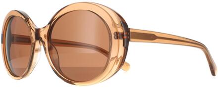 zonnebrillen Bacall SS541004 Transparant zandblei gepolariseerde stuurprogramma's - maat Bruin