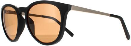 zonnebrillen Brawley SS556002 Mat Black Saturn Polarisated Drivers Brown Zwart
