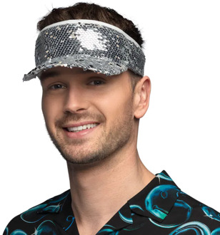 Zonneklep Blitz Pailletten Zilver Zilver - Grijs