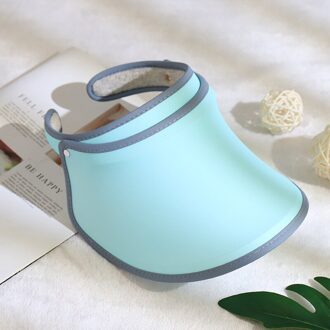 Zonneklep Hoeden Vrouwen Grote Rand Zomer Uv Bescherming Strand Outdoor Cap ENA88 groen