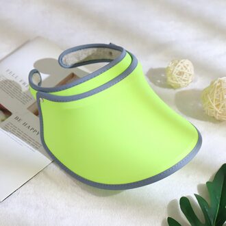 Zonneklep Hoeden Vrouwen Grote Rand Zomer Uv Bescherming Strand Outdoor Cap ENA88 Oranje