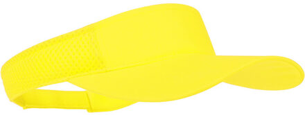 Zonneklep pet/Sunvisor - geel - voor volwassenen - Katoenen verstelbare zonnekleppen - Dames/heren