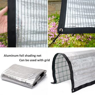 Zonnescherm Doek Aluminiumfolie Shading Netto Weerstand Schaduwdoek Voor Tuin Patio Bloem Vruchten Plant 75% Uv Bescherming Onderdak 2x4M